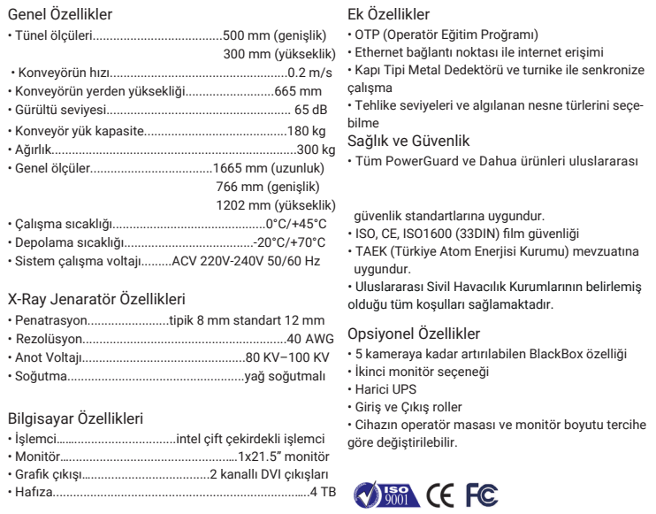 X-Ray Cihazları | POWER GUARD DAHUA PGDH 5030A X RAY CIHAZI POWER GUARD DAHUA PGDH 5030A X RAY CIHAZI | X-Ray Cihazları