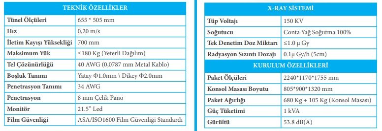 X-Ray Cihazları | ZKTECO ZKX 6550A X RAY CIHAZI ZKTECO ZKX 6550A X RAY CIHAZI | X-Ray Cihazları
